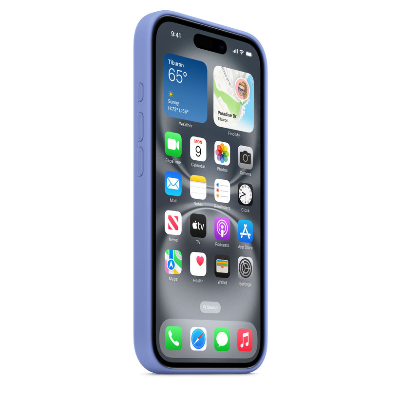 iPhone 16 Silicone Case with MagSafe - Periwinkle
